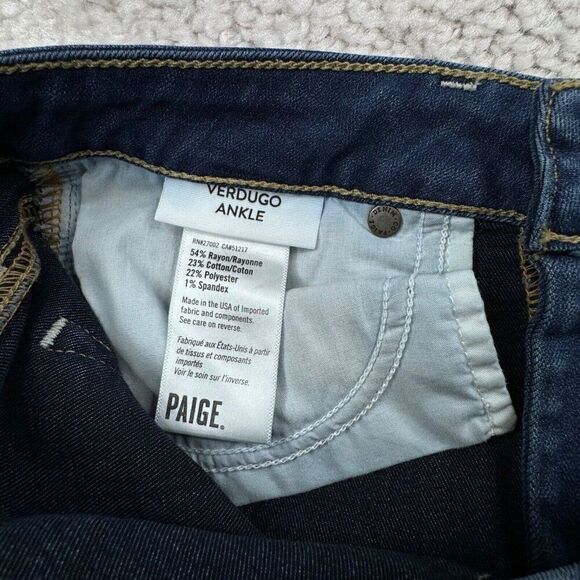 PAIGE Verdugo Ankle Skinny Jean Tristian Wash - Picture 5 of 10